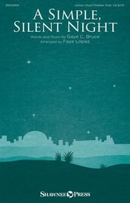 cover A Simple Silent Night Unison choral sheet music cover